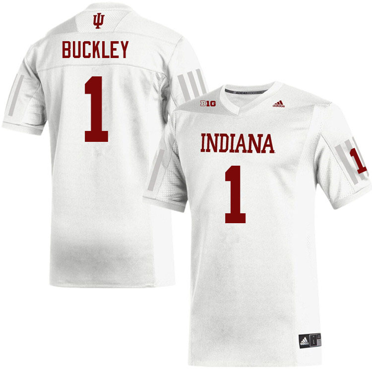 Men #1 Camron Buckley Layne Indiana Hoosiers College Football Jerseys Sale-White
